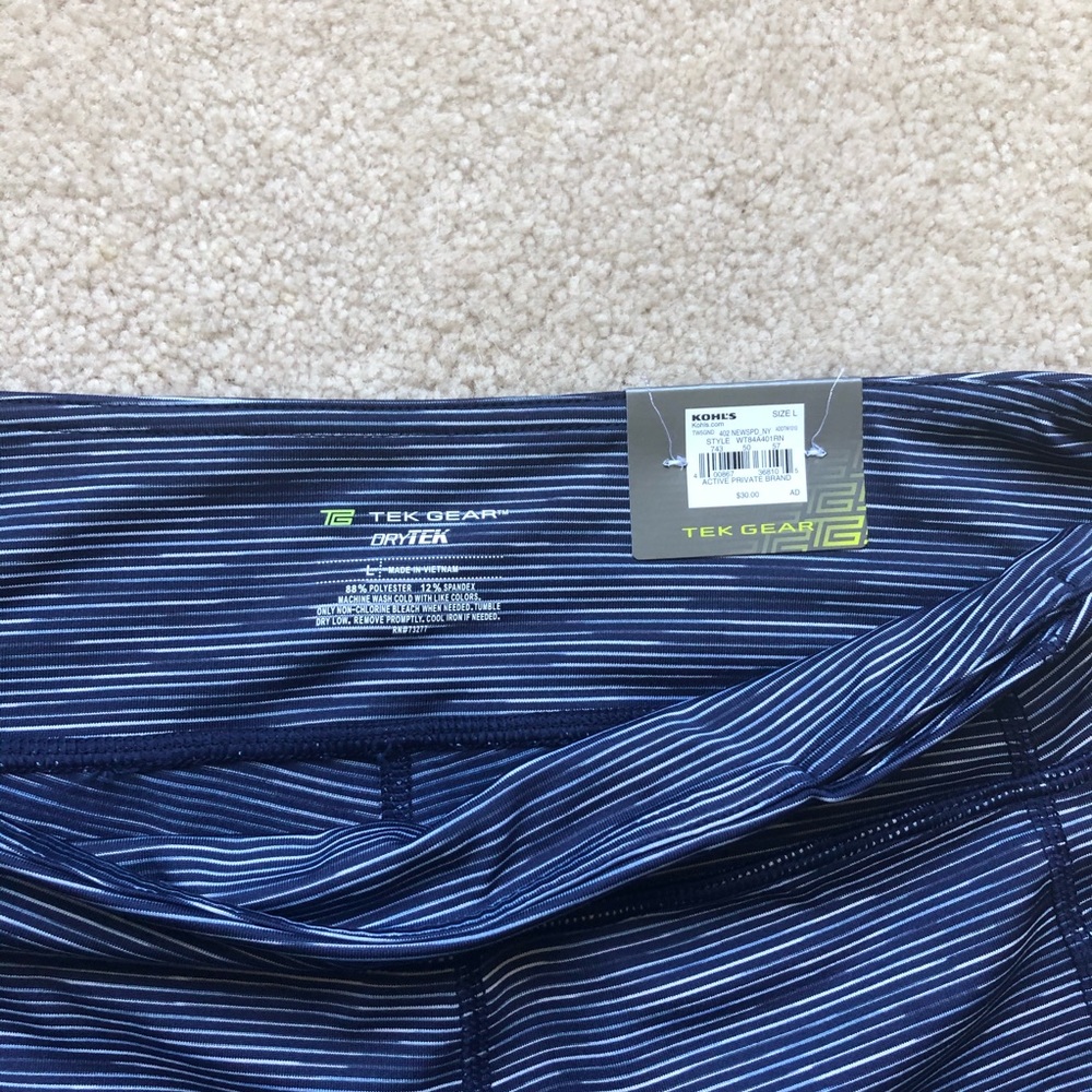 NWT DARK BLUE TEK GEAR LEGGINGS